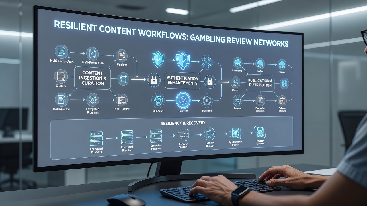 Team collaborating on authenticated content updates for casino review platforms